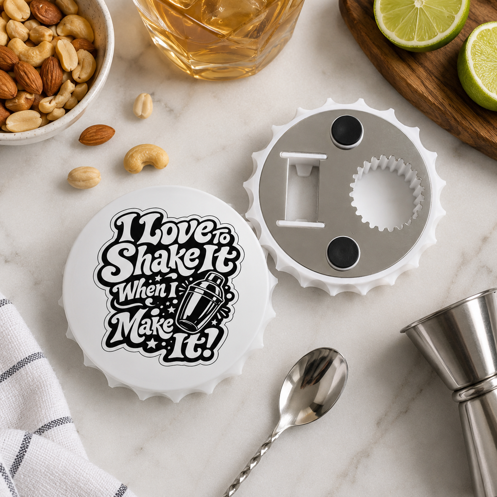 I Love To Shake It When I Make It Bottle Opener