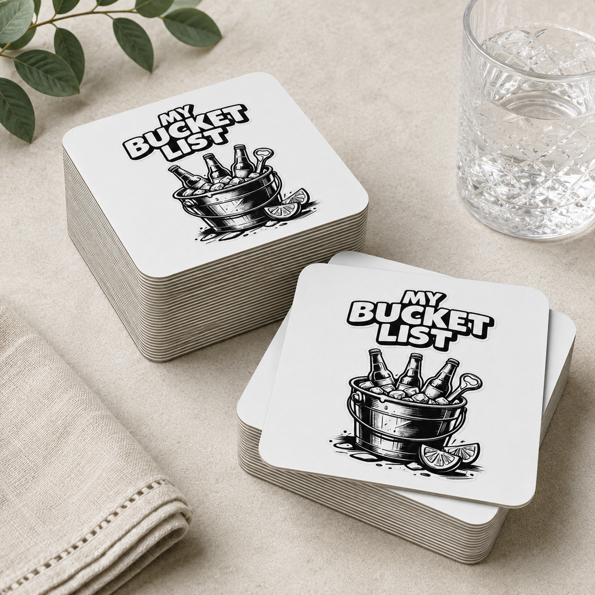 My Bucket List Coasters (50 pcs)