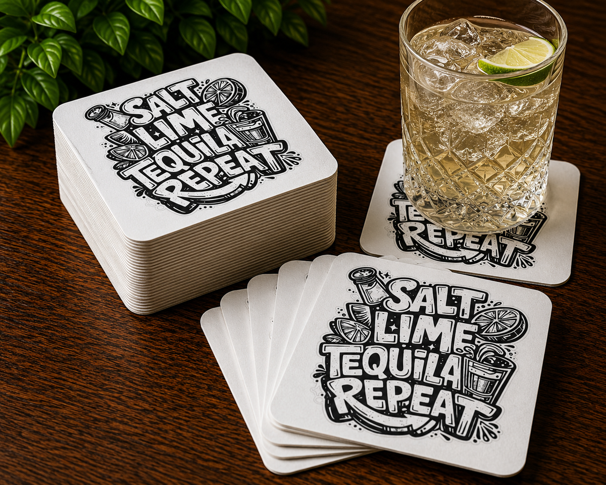 Salt Lime Tequila Repeat Coasters (50 pcs)