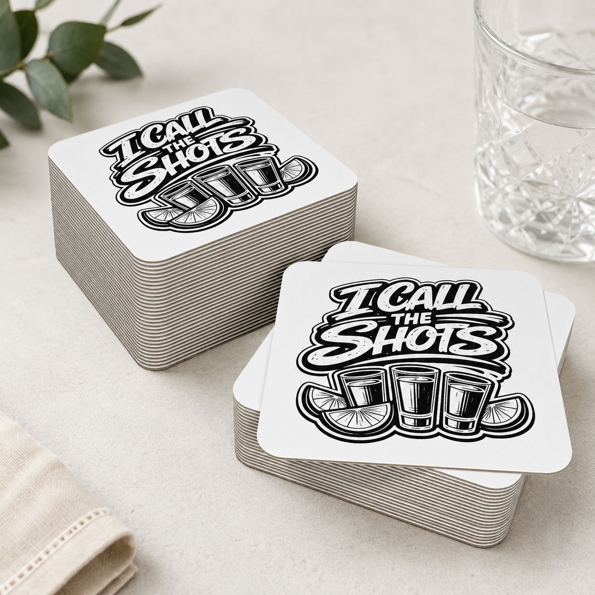 I Call The Shots Coasters (50 pcs)