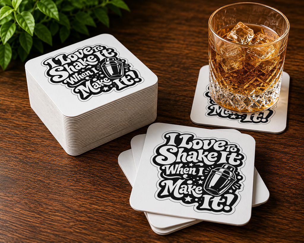 I Love To Shake It When I Make It Coasters (50 pcs)