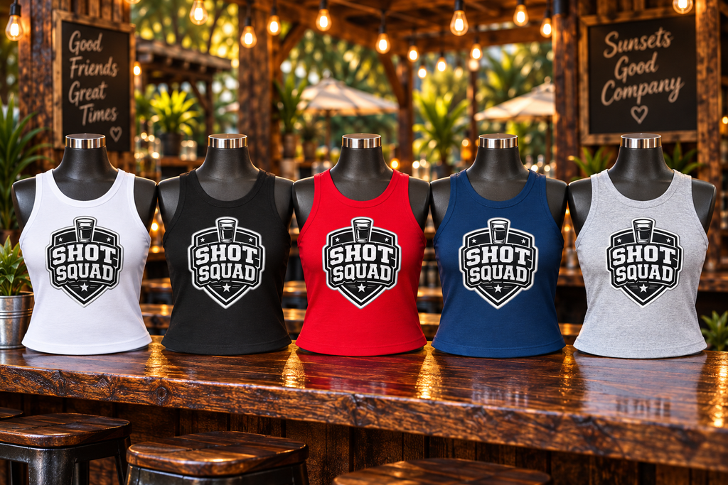 Shot Squad Women's Micro Rib Racer Tank Top