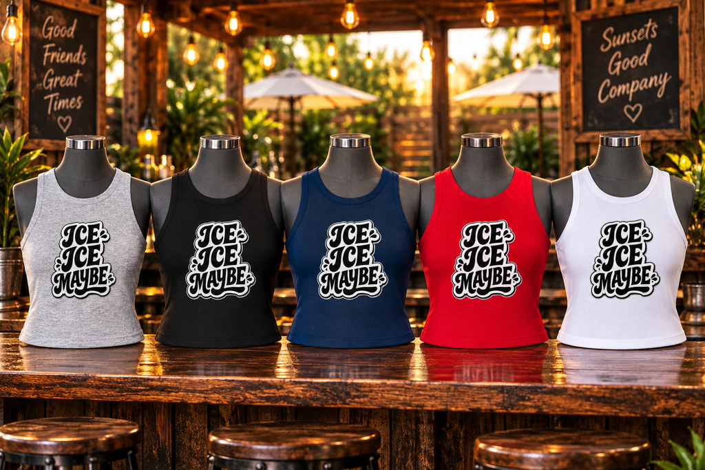 Ice Ice Maybe Women's Micro Rib Racer Tank Top