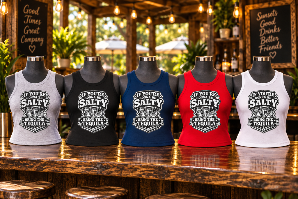 If You're Gonna Be Salty Bring The Tequila Women's Micro Rib Racer Tank Top