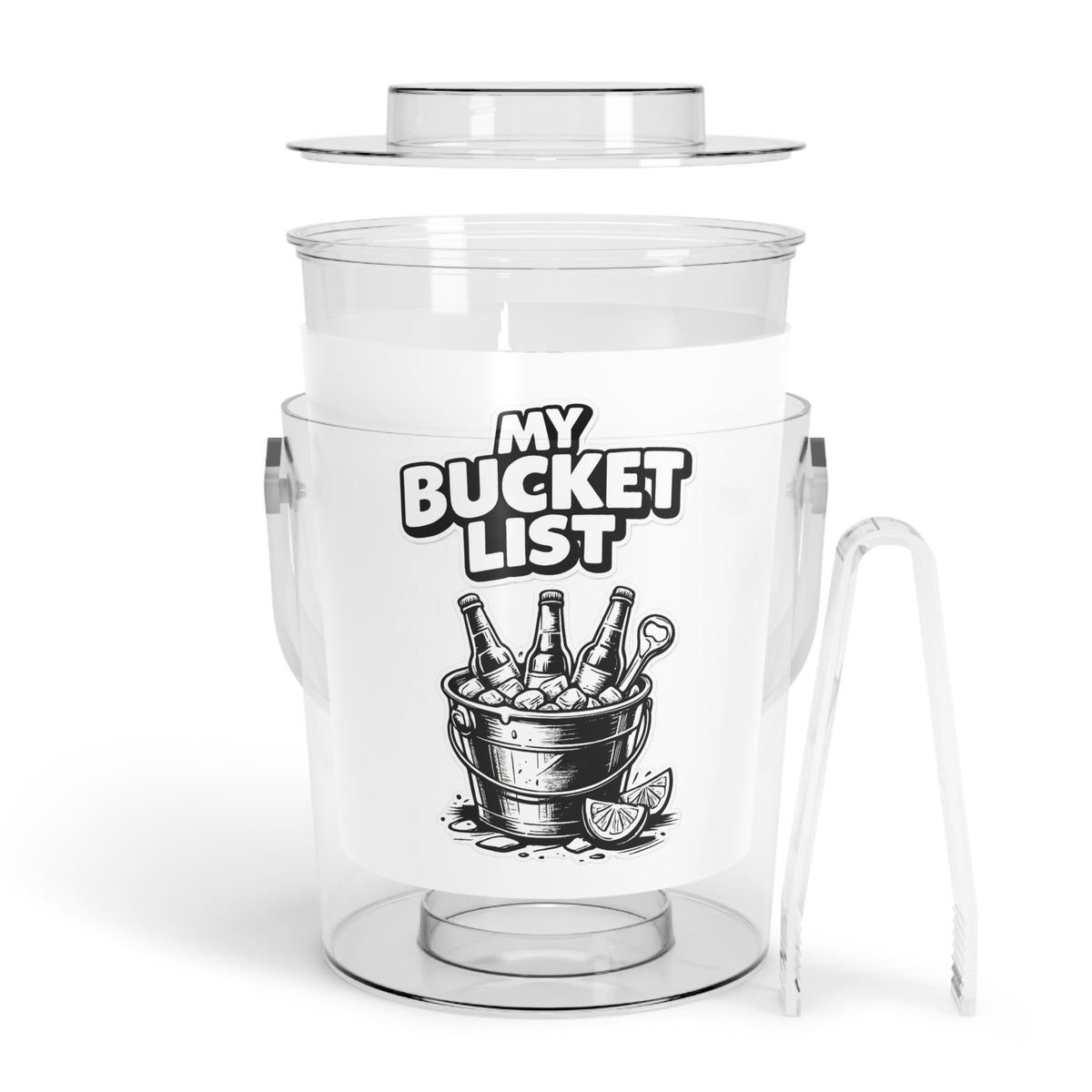 My Bucket List Ice Bucket with Tongs