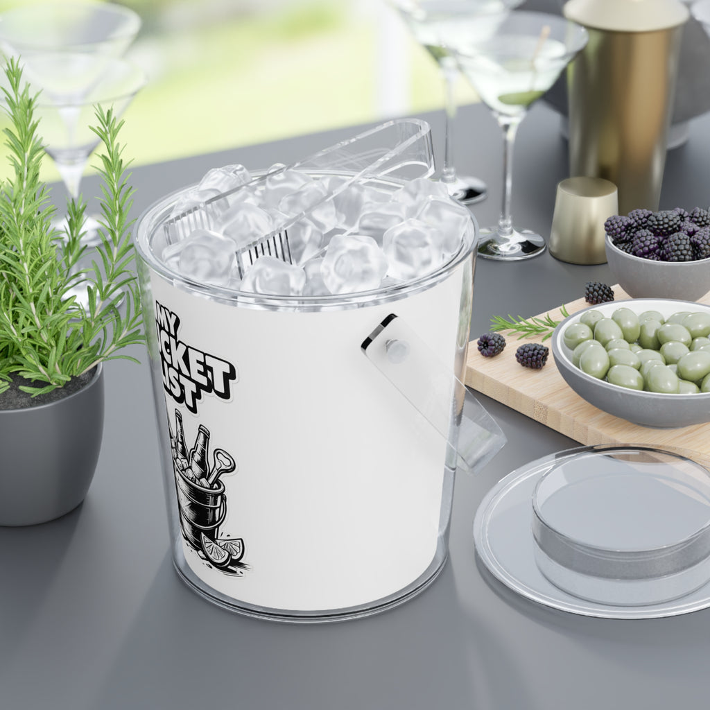 My Bucket List Ice Bucket with Tongs