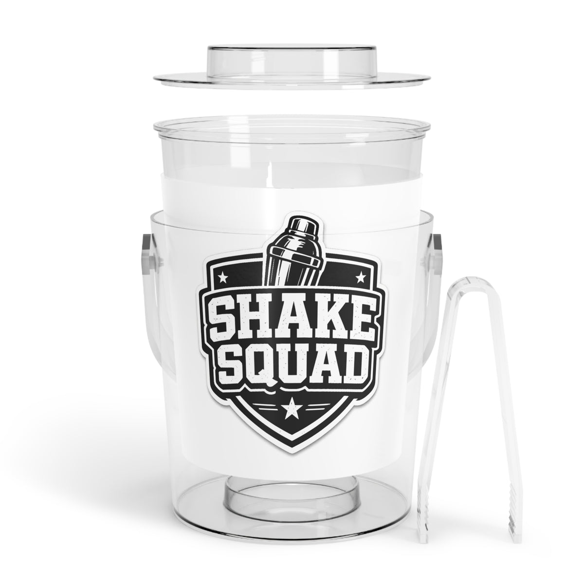 Shake Squad Ice Bucket with Tongs
