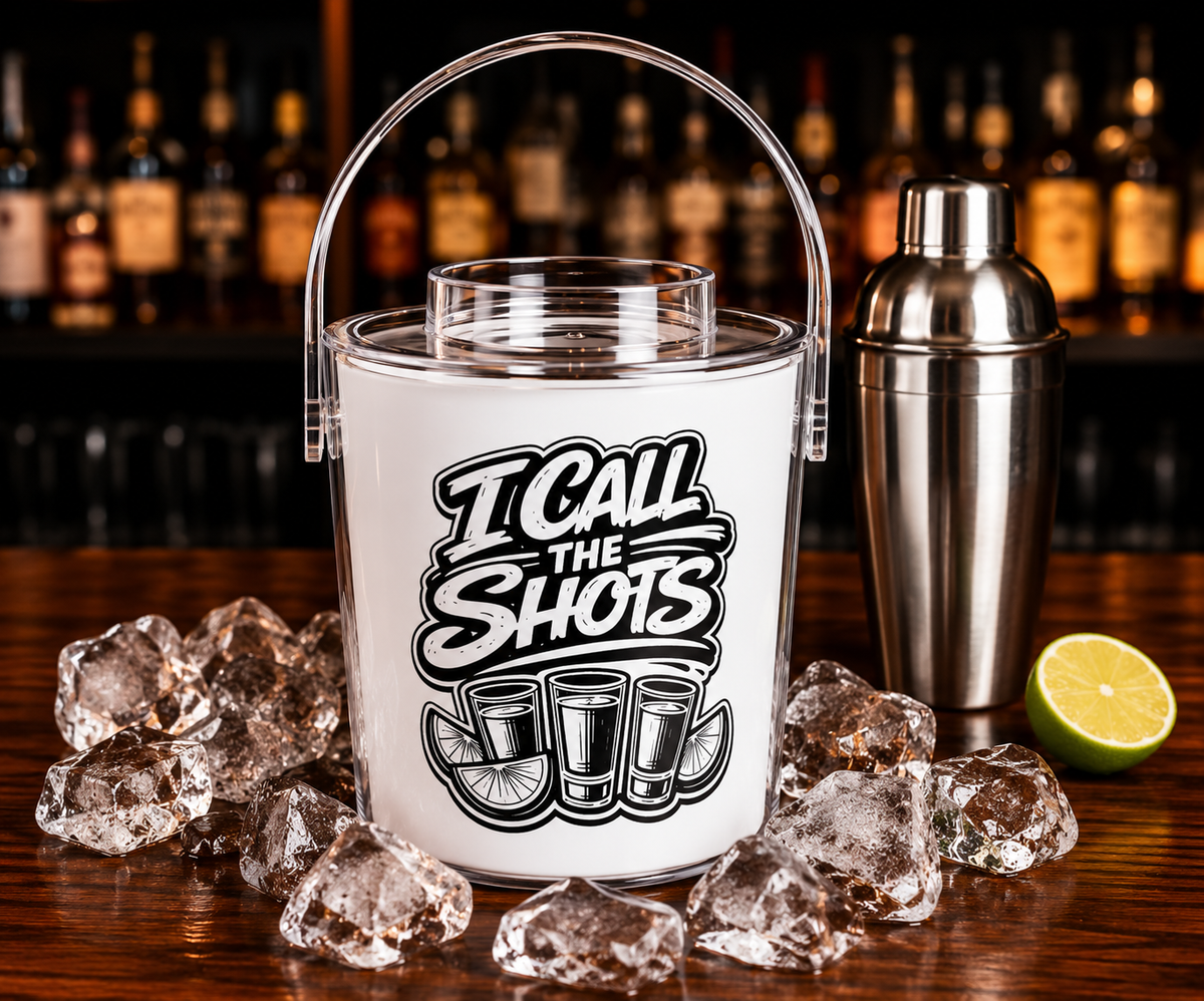 I Call The Shots Ice Bucket with Tongs