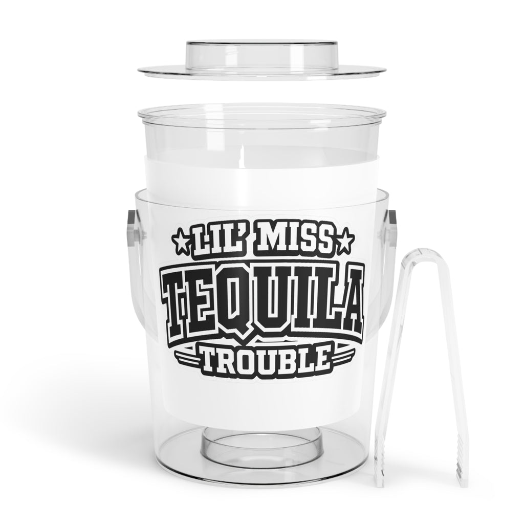 Lil' Miss Tequila Trouble Ice Bucket with Tongs