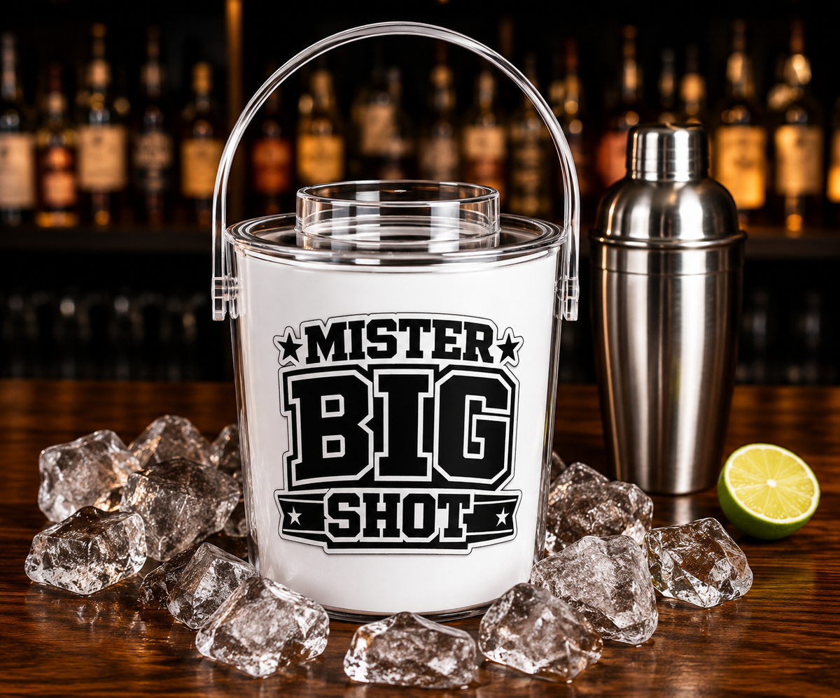 Mister Big Shot Ice Bucket with Tongs
