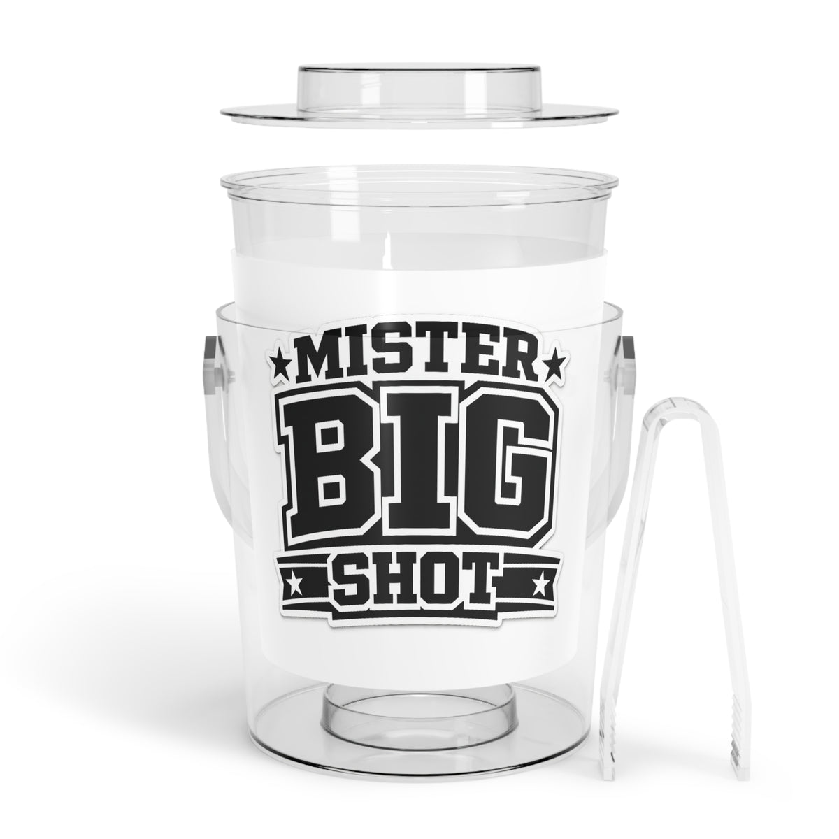 Mister Big Shot Ice Bucket with Tongs