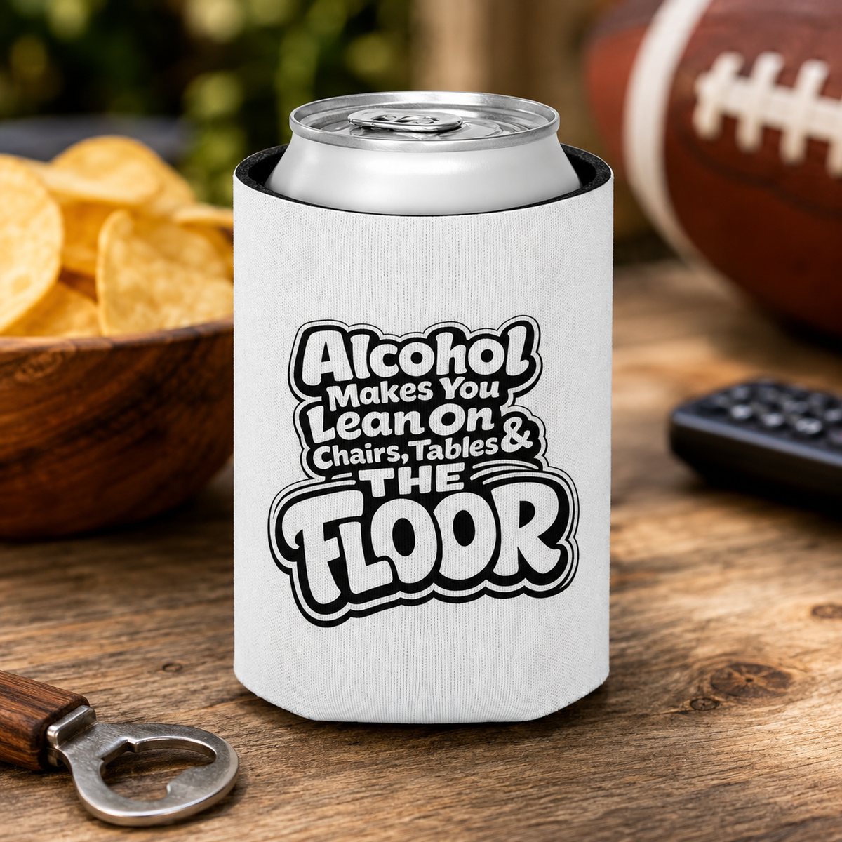 Alcohol Makes You Lean on Chairs Tables & The Floor Can Cooler