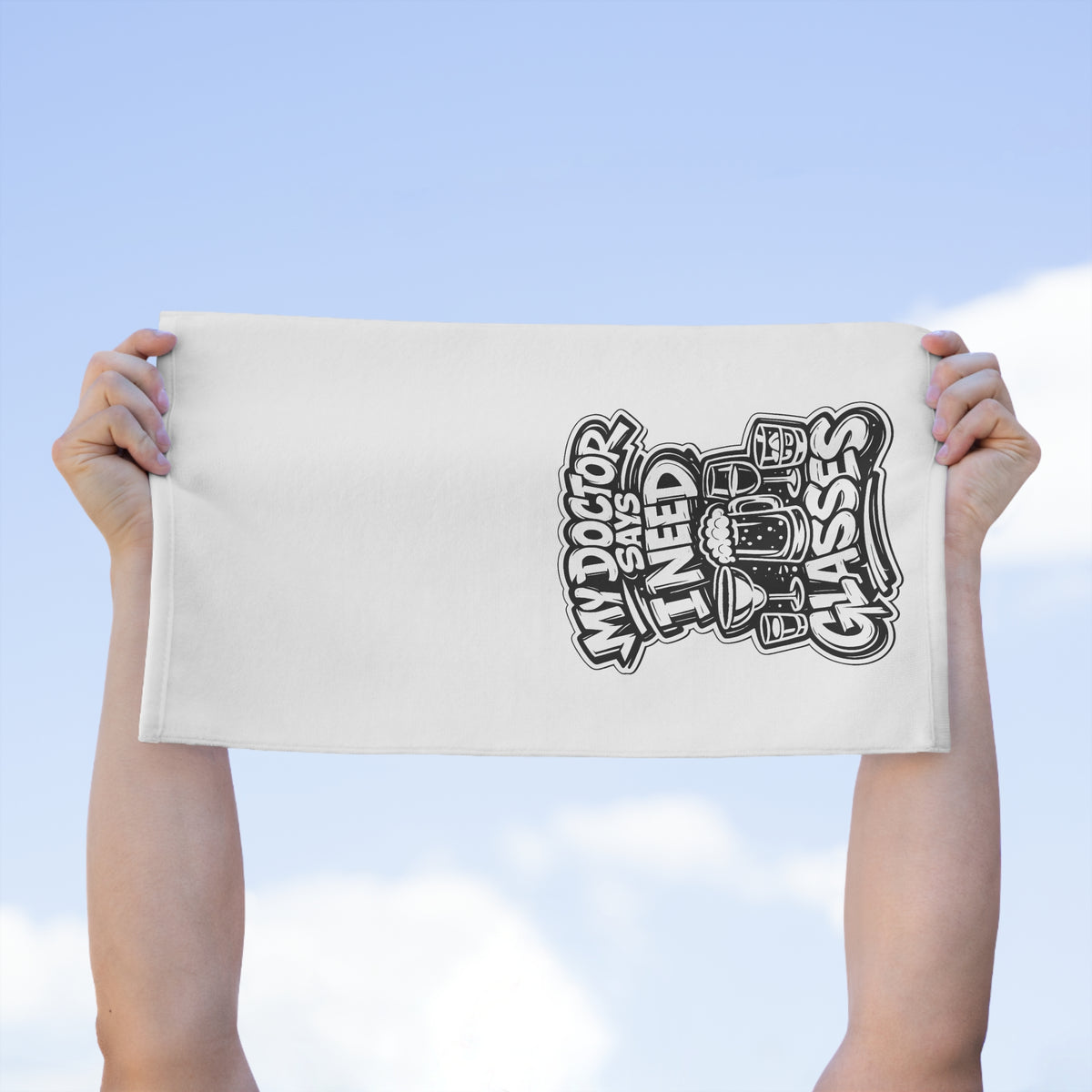 My Doctor Says I Need Glasses (Glasses) Rally Towel, 11x18
