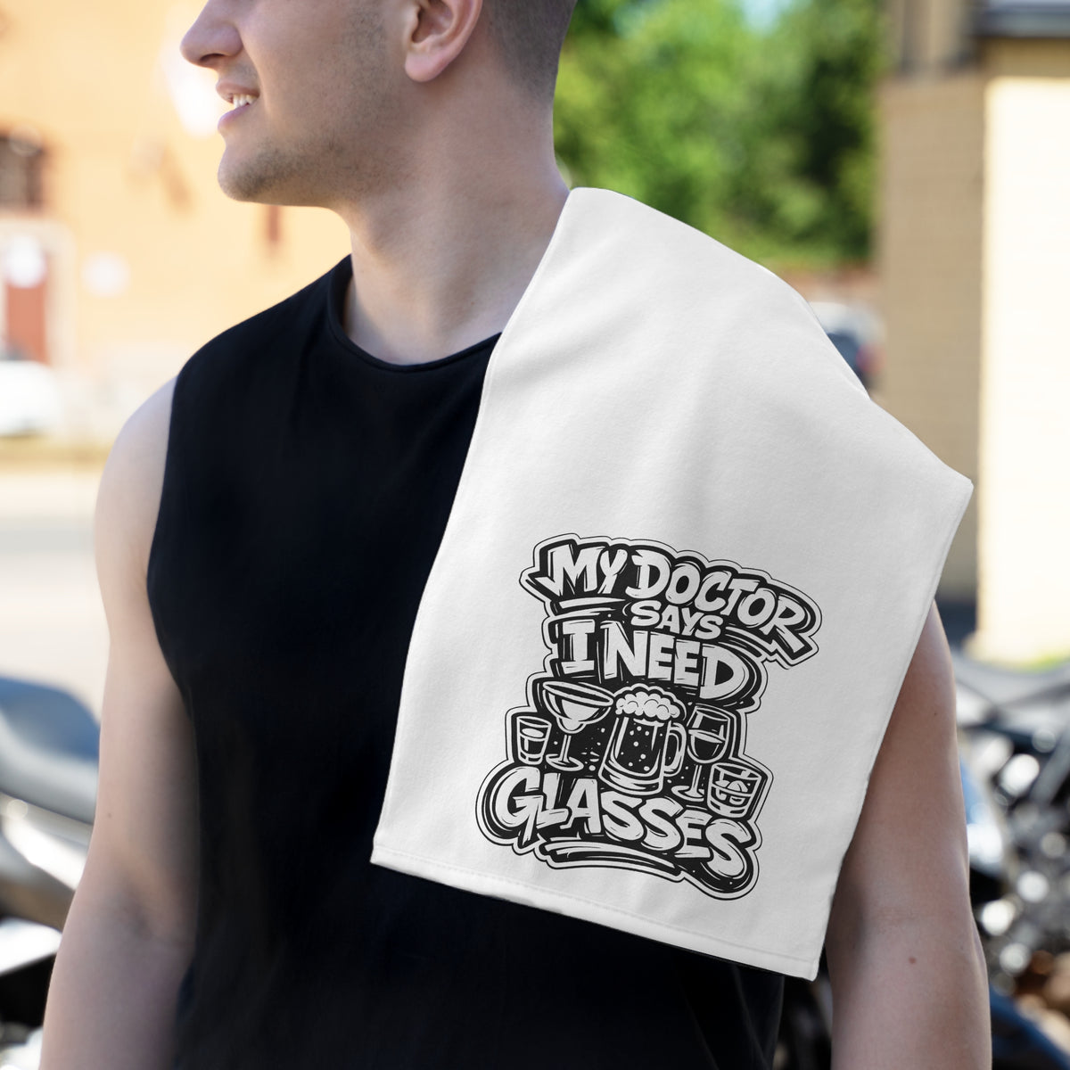My Doctor Says I Need Glasses (Glasses) Rally Towel, 11x18