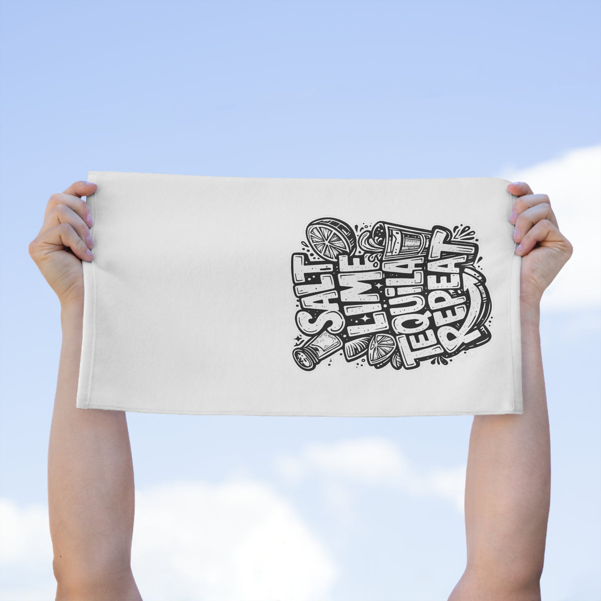 Salt Lime Tequila Repeat Rally Towel, 11x18