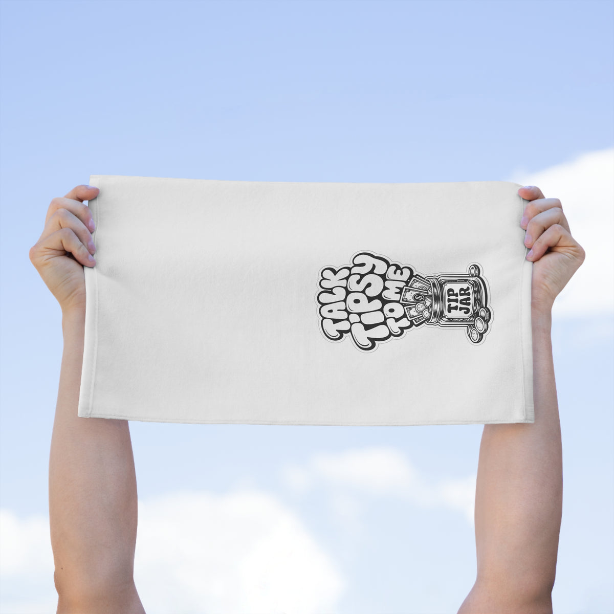 Talk Tipsy To Me Rally Towel, 11x18