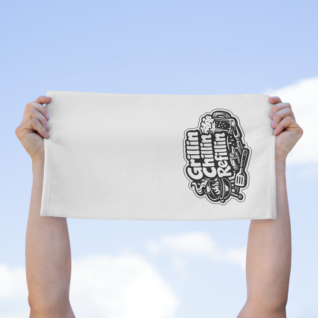 Grillin Chillin Refillin Rally Towel, 11x18
