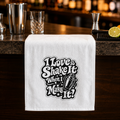 I Love To Shake It When I Make It Rally Towel, 11x18