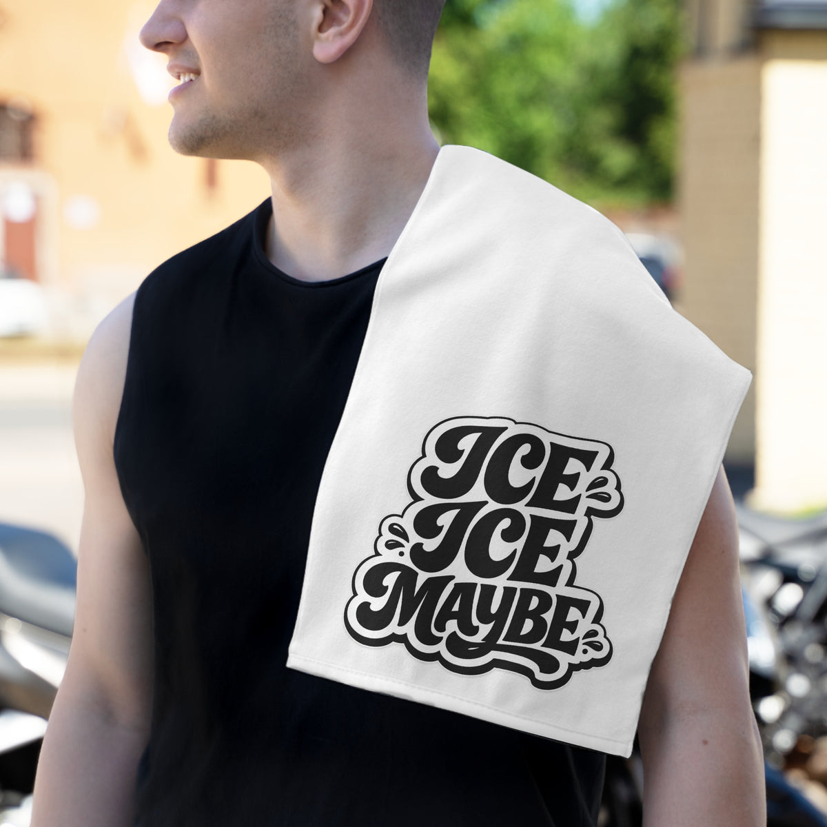 Ice Ice Maybe Rally Towel, 11x18