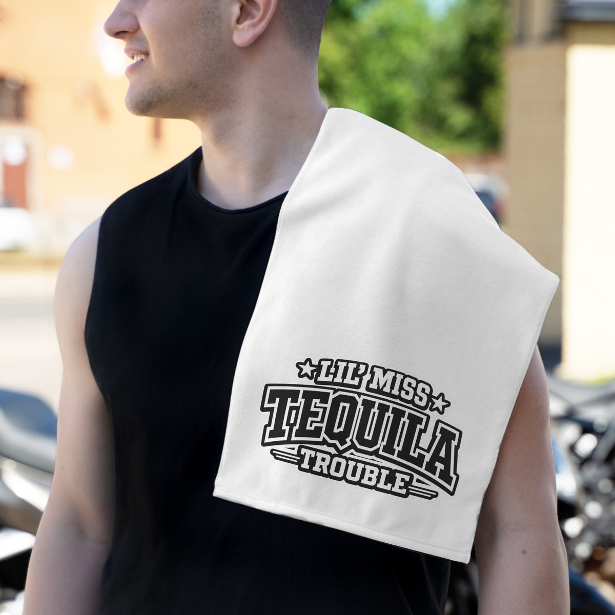 Lil' Miss Tequila Trouble Rally Towel, 11x18