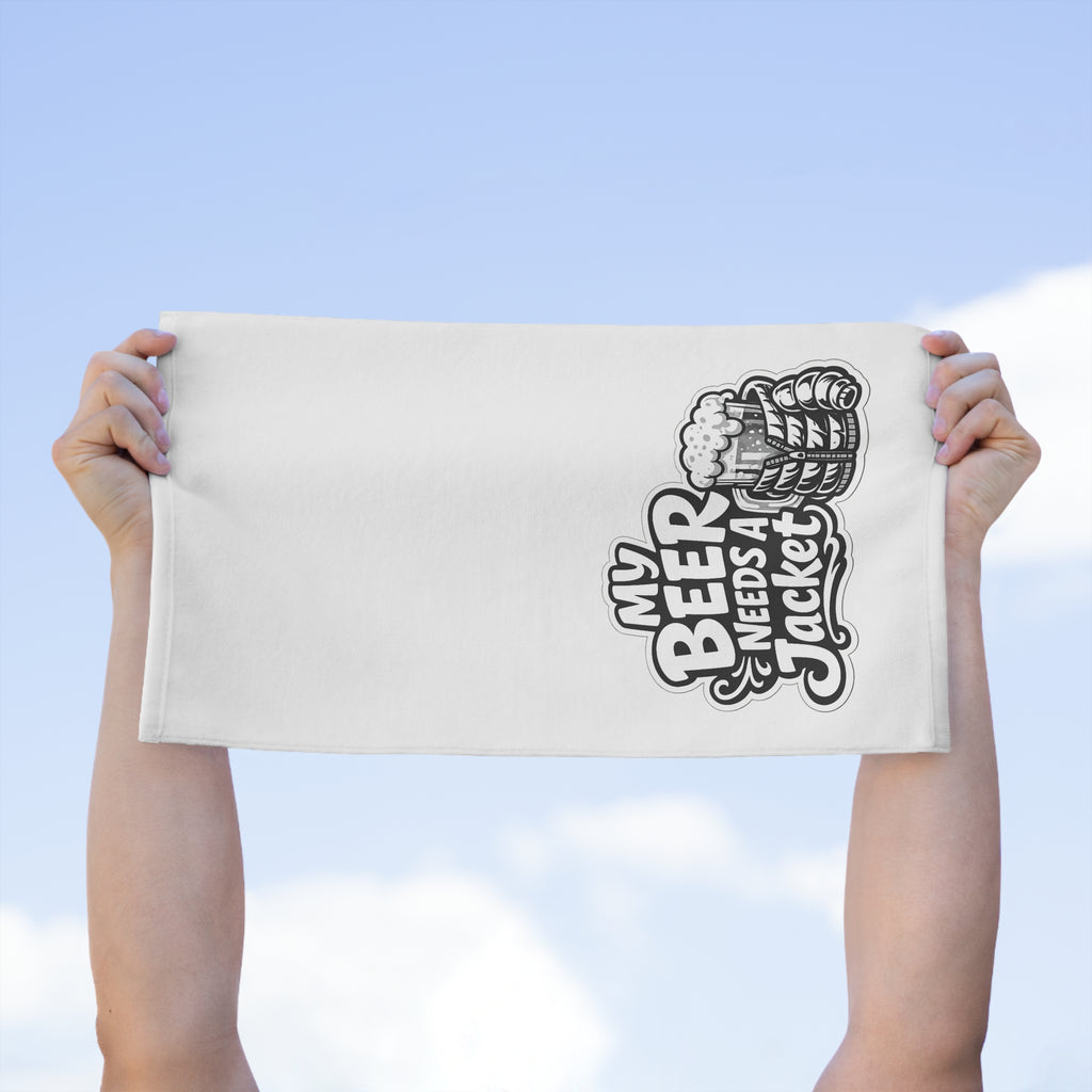My Beer Needs A Jacket Rally Towel, 11x18