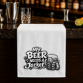 My Beer Needs A Jacket Rally Towel, 11x18