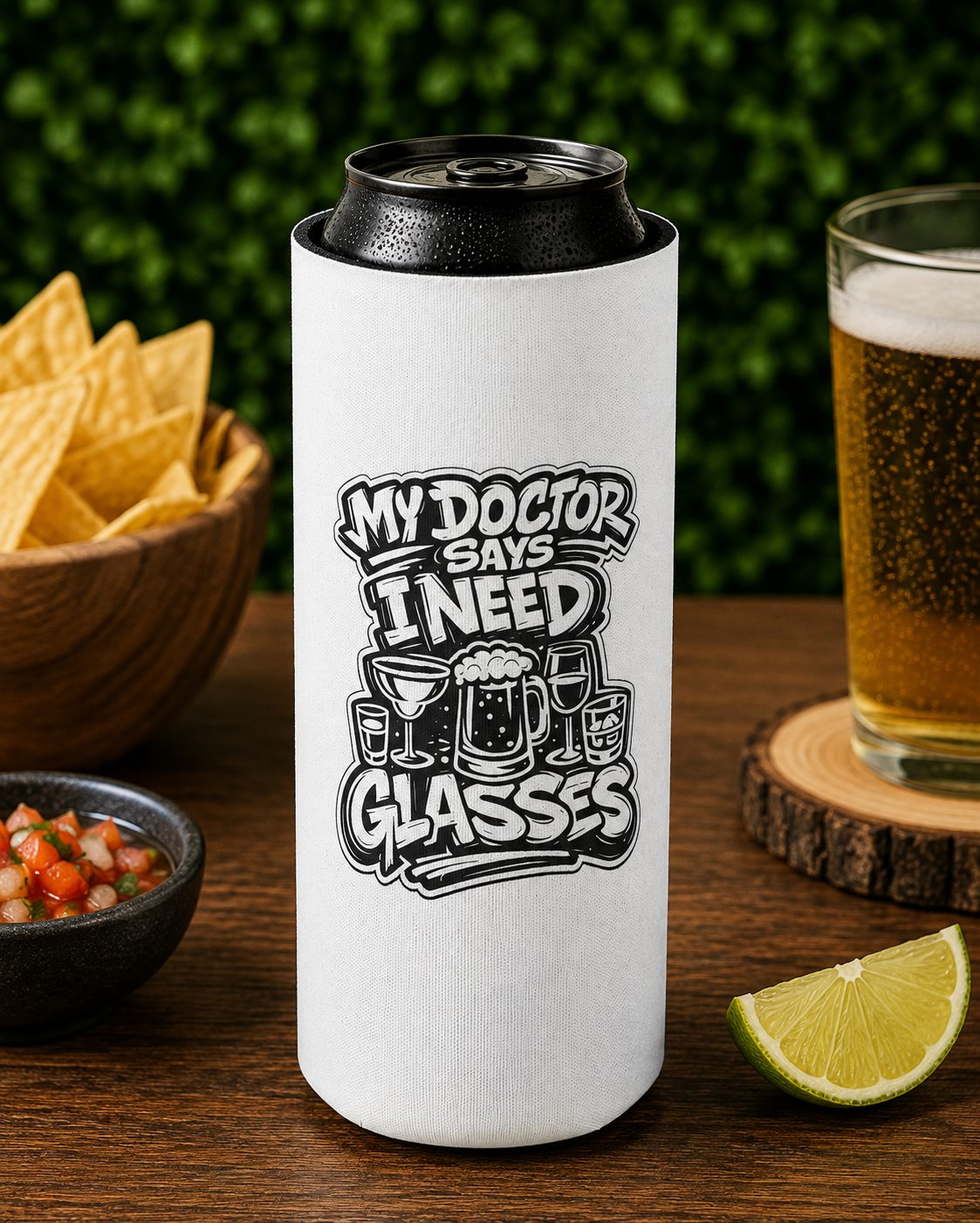 My Doctor Says I Need Glasses (Glasses) Slim Can Cooler