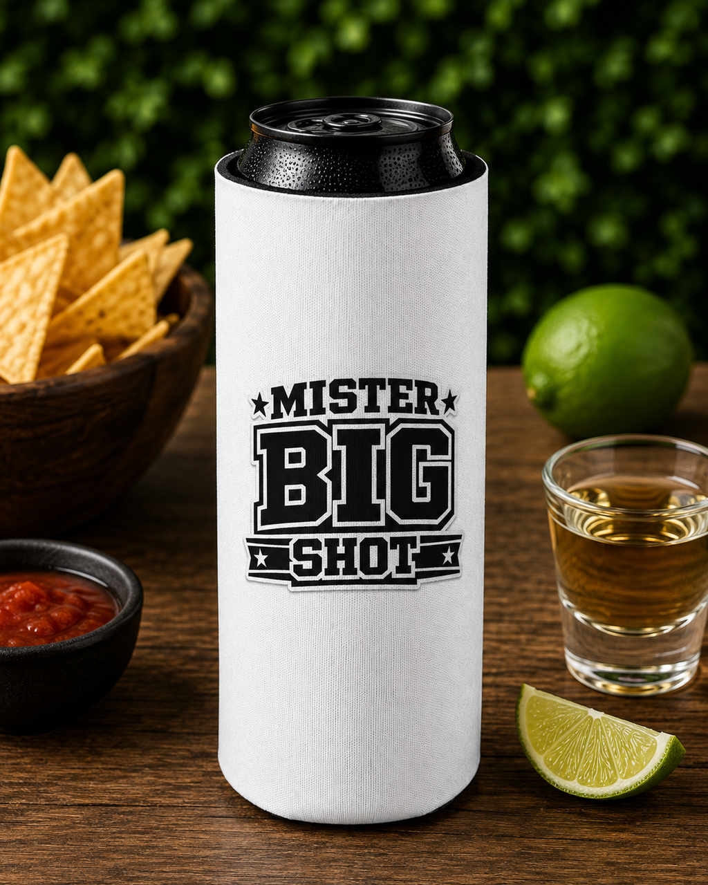 Mister Big Shot Slim Can Cooler