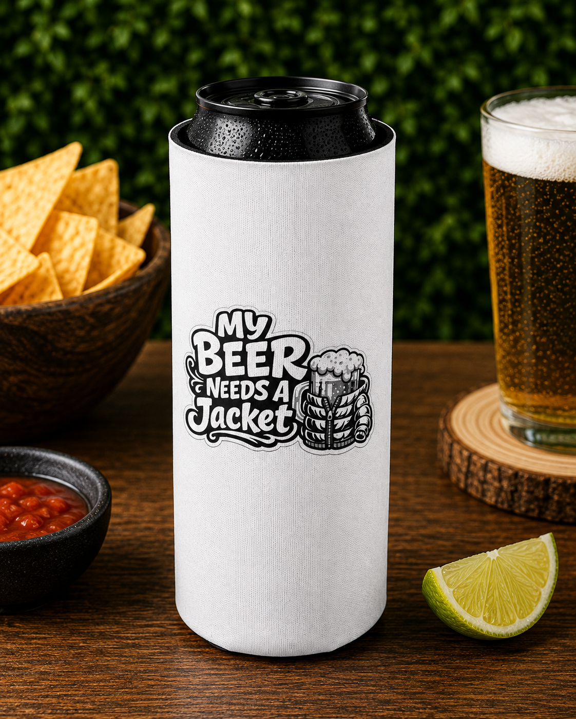 My Beer Needs A Jacket Slim Can Cooler