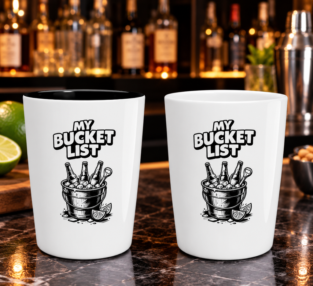 My Bucket List Shot Glass
