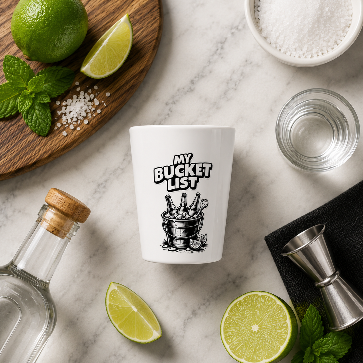 My Bucket List Shot Glass