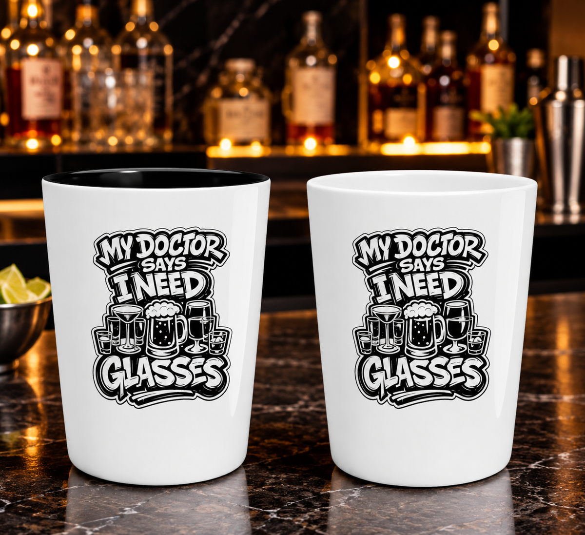 My Doctor Says I Need Glasses (Glasses) Shot Glass
