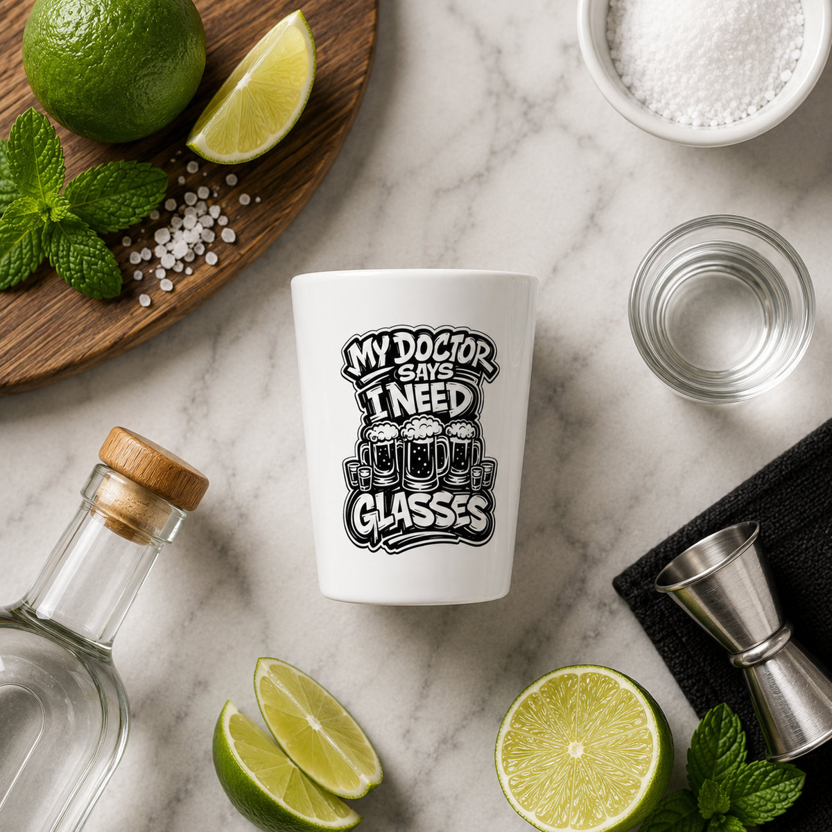 My Doctor Says I Need Glasses (Shots Beer) Shot Glass