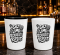 Salt Lime Tequila Repeat Shot Glass