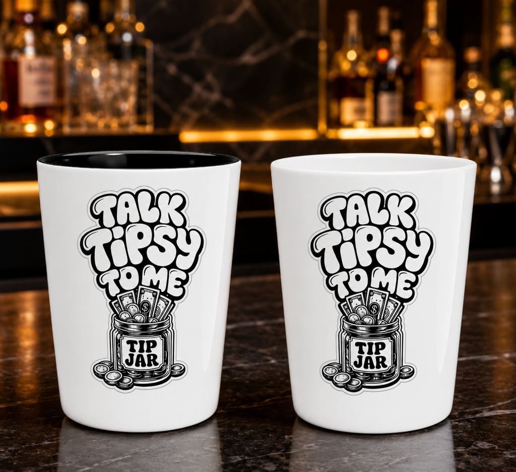Talk Tipsy To Me Shot Glass