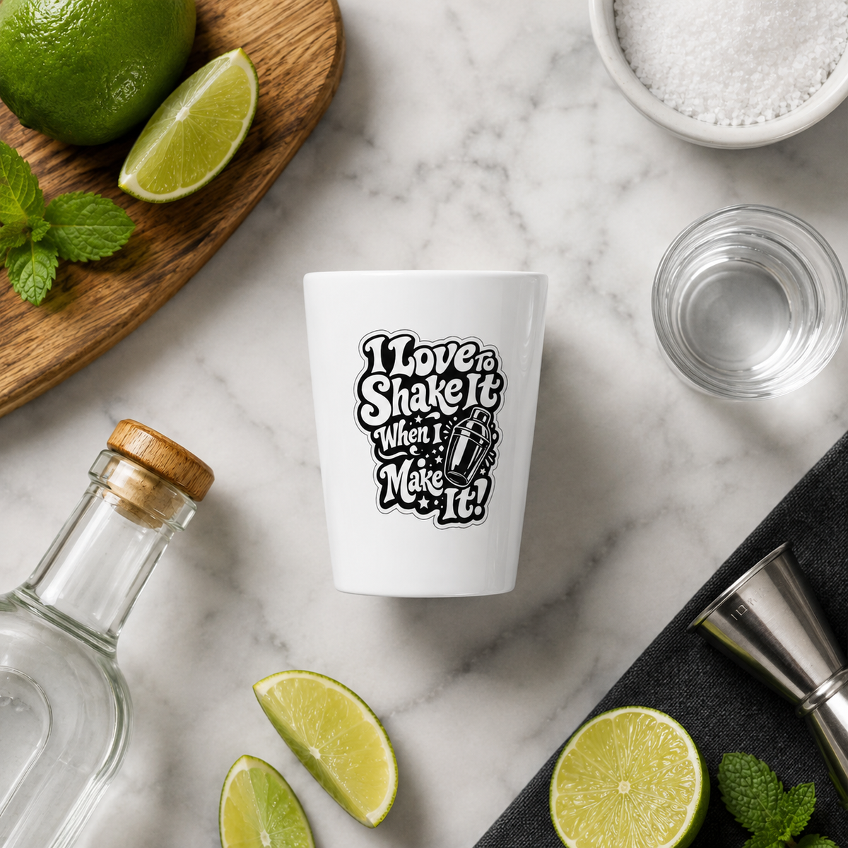 I Love To Shake It When I Make It Shot Glass