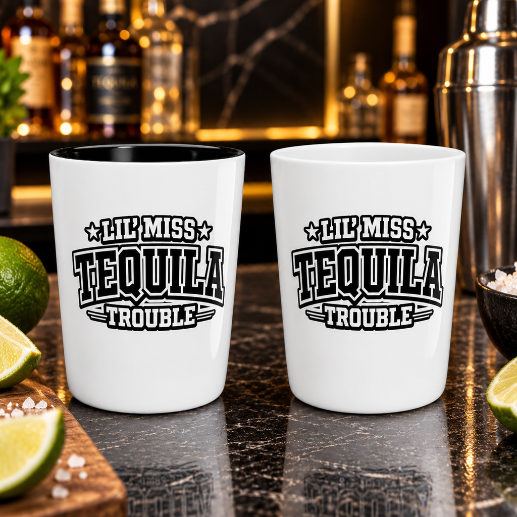 Lil' Miss Tequila Trouble Shot Glass