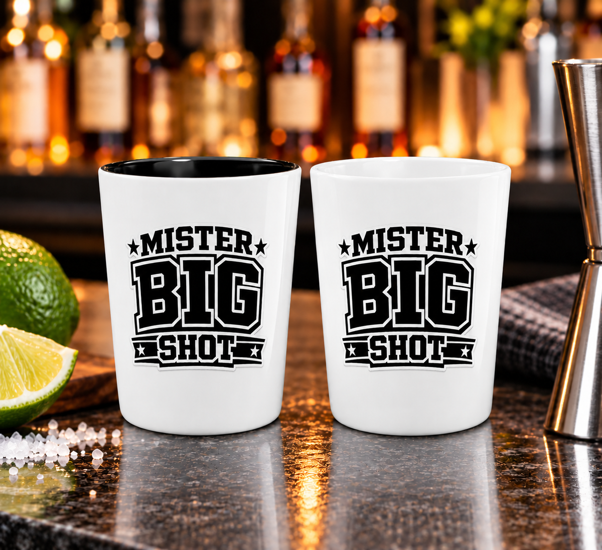 Mister Big Shot Shot Glass