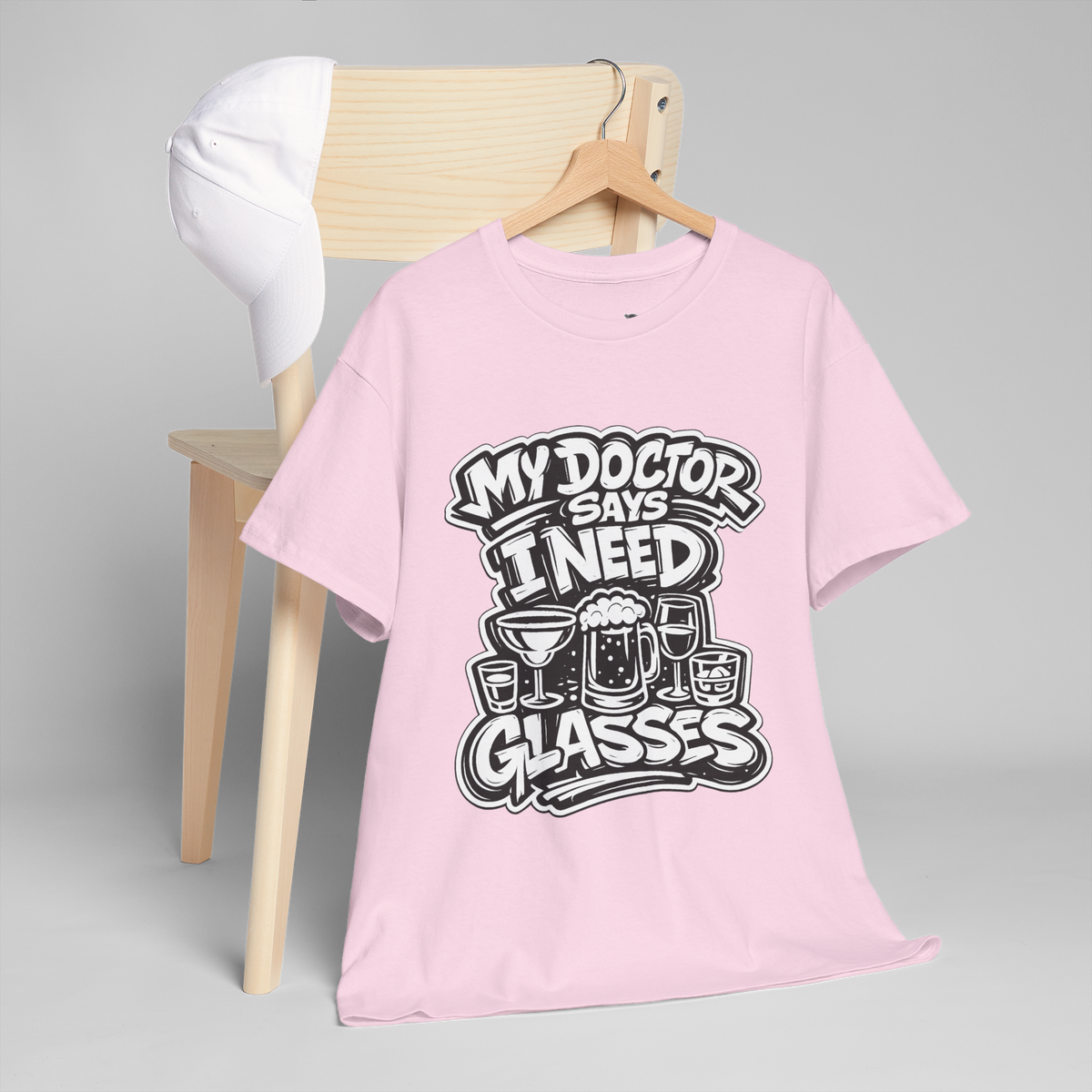 My Doctor Says I Need Glasses (Glasses) Unisex Heavy Cotton Tee