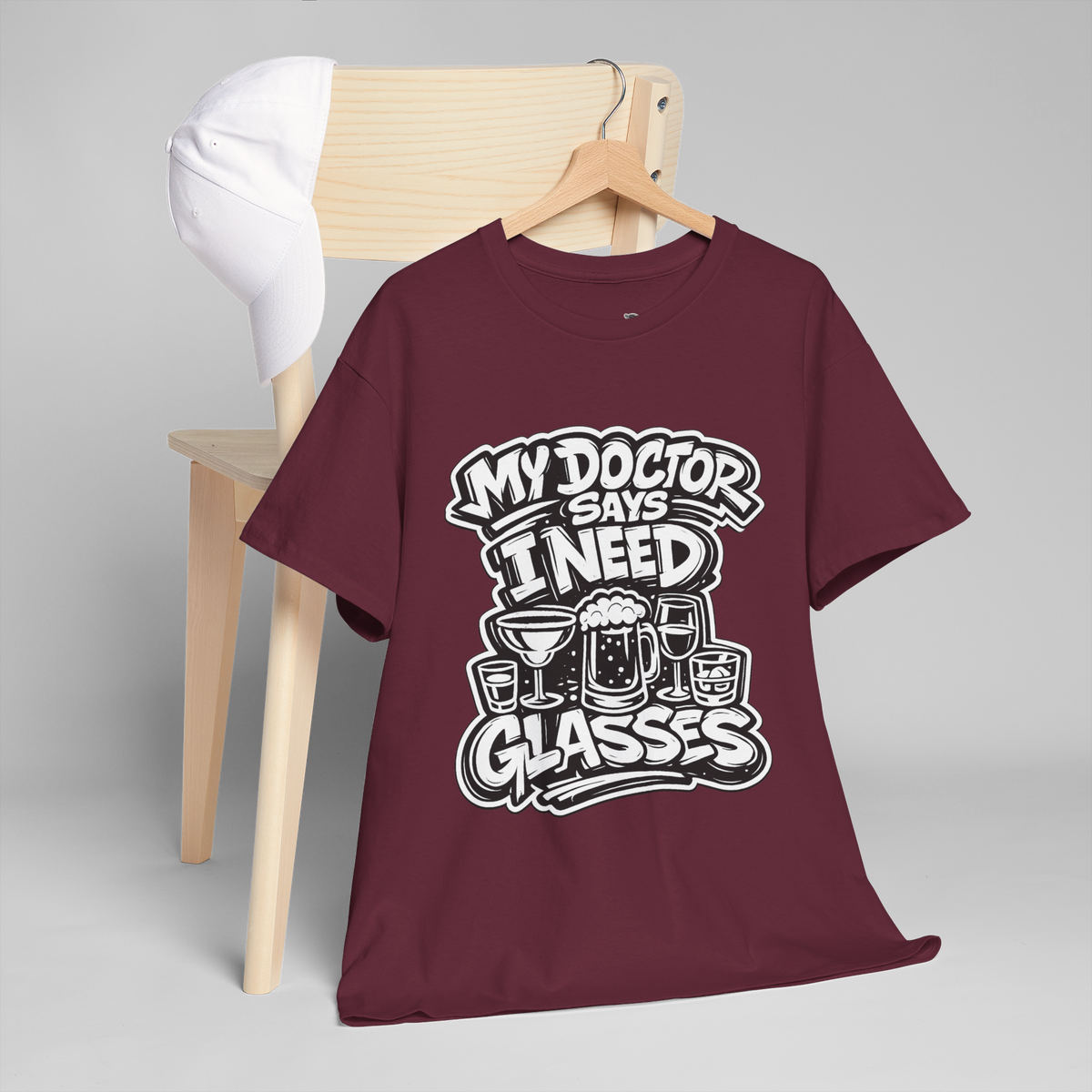 My Doctor Says I Need Glasses (Glasses) Unisex Heavy Cotton Tee