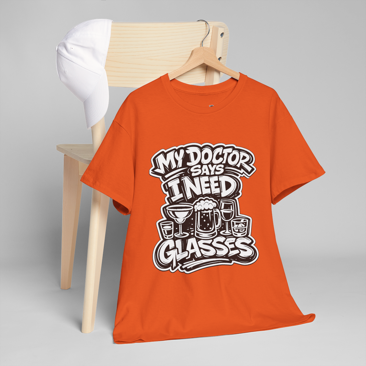 My Doctor Says I Need Glasses (Glasses) Unisex Heavy Cotton Tee