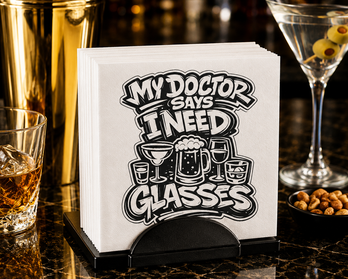 My Doctor Says I Need Glasses (Glasses) Uncoined Napkins