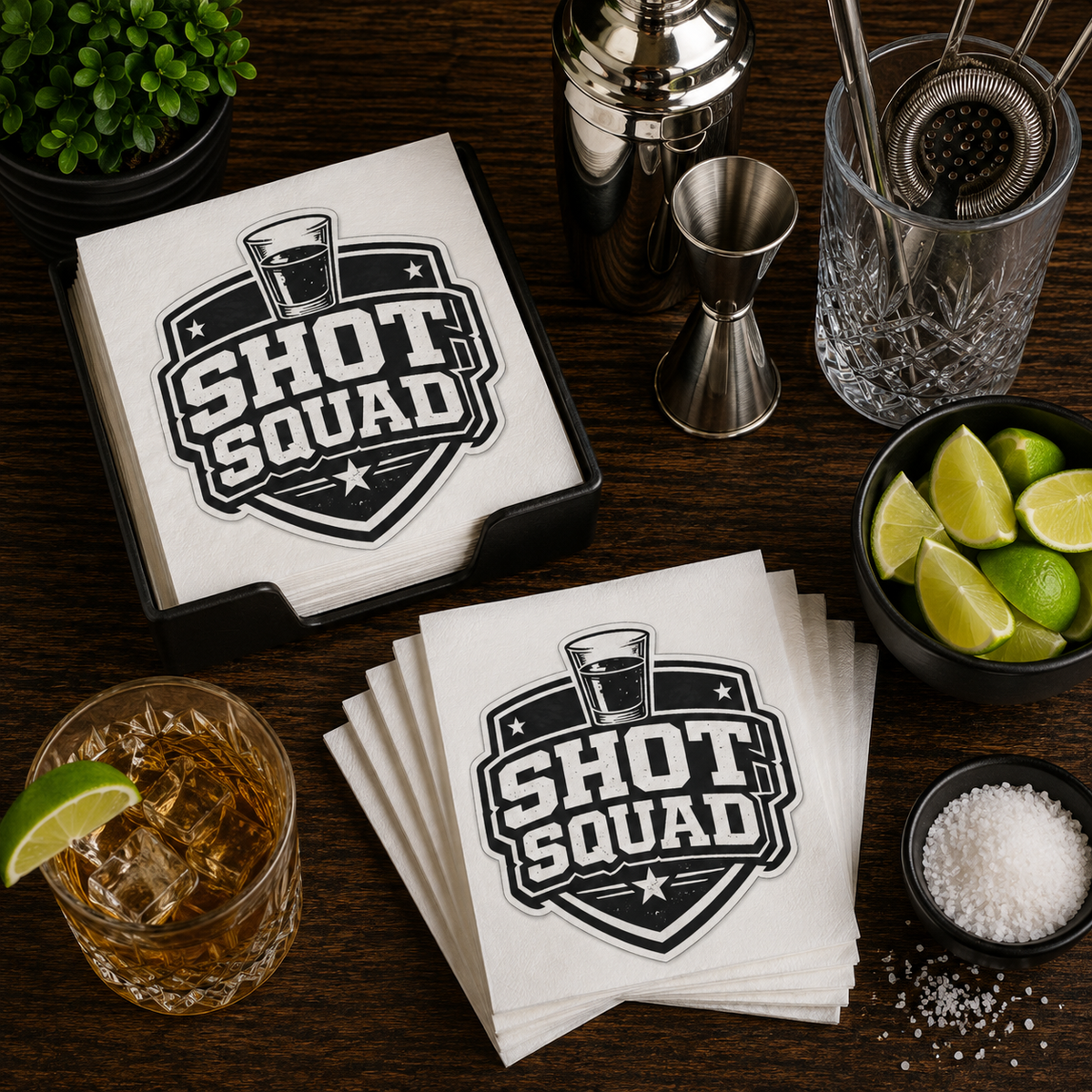 Shot Squad Uncoined Napkins