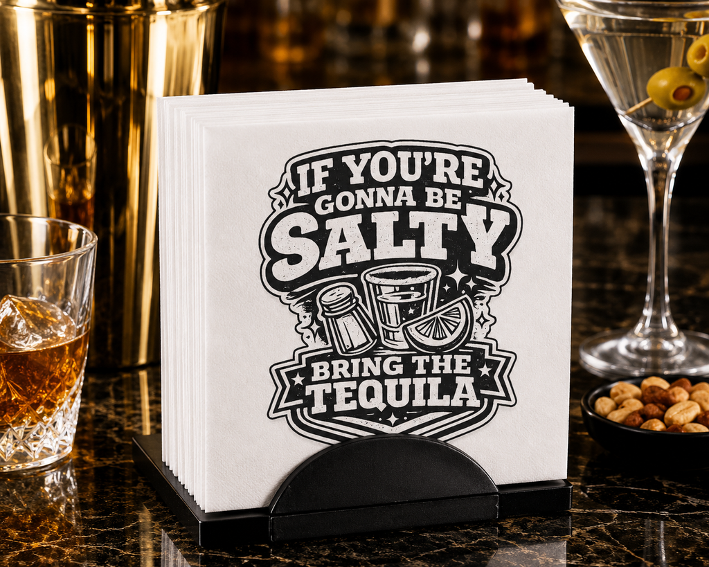 If You're Gonna Be Salty Bring The Tequila Uncoined Napkins