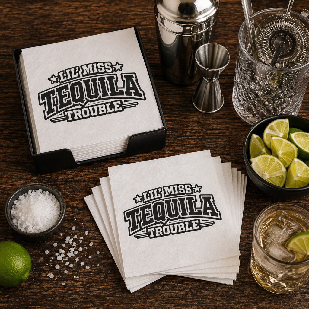 Lil' Miss Tequila Trouble Uncoined Napkins