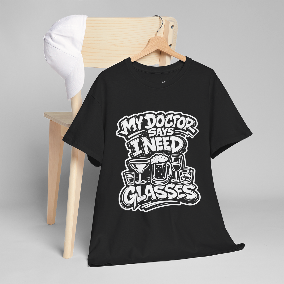 My Doctor Says I Need Glasses (Glasses) Unisex Heavy Cotton Tee