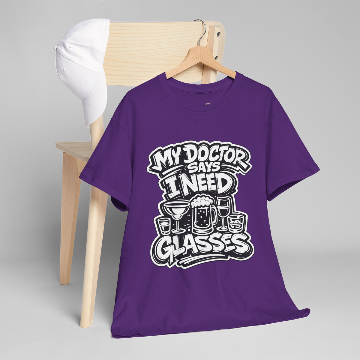 My Doctor Says I Need Glasses (Glasses) Unisex Heavy Cotton Tee