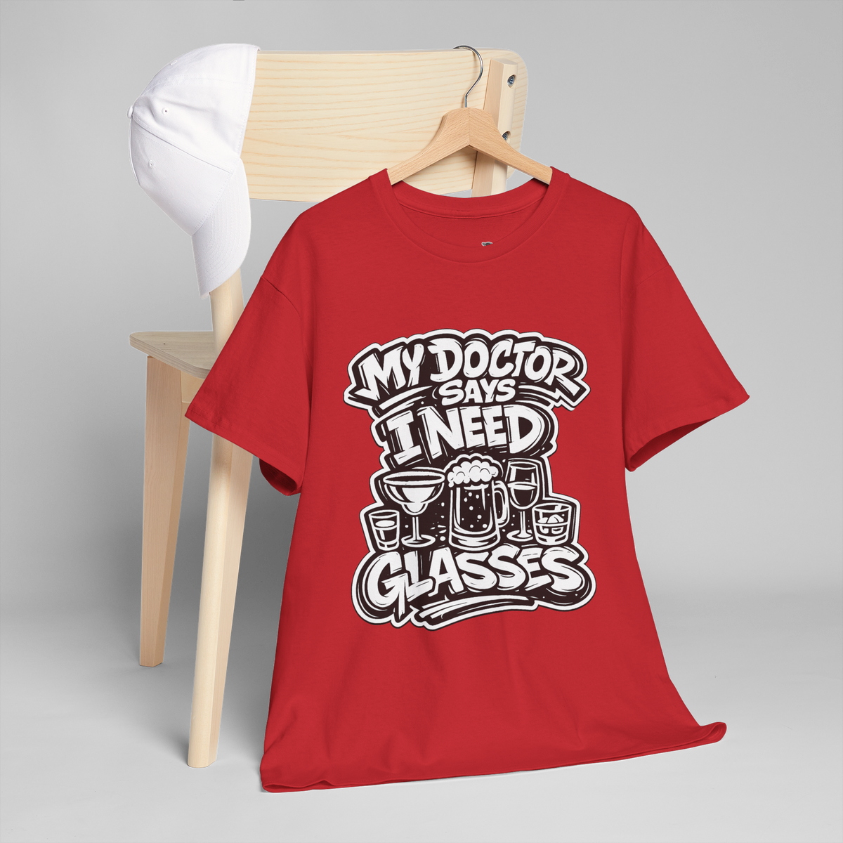 My Doctor Says I Need Glasses (Glasses) Unisex Heavy Cotton Tee