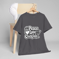 Peace Love Cocktails Unisex Heavy Cotton Tee