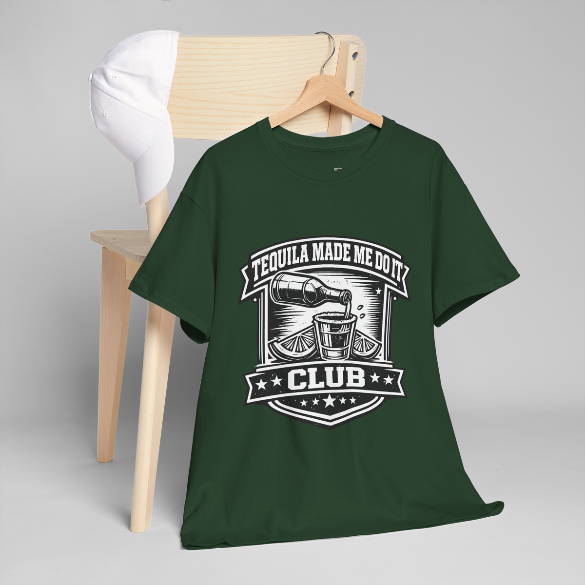 Tequila Made Me Do It Club Unisex Heavy Cotton Tee